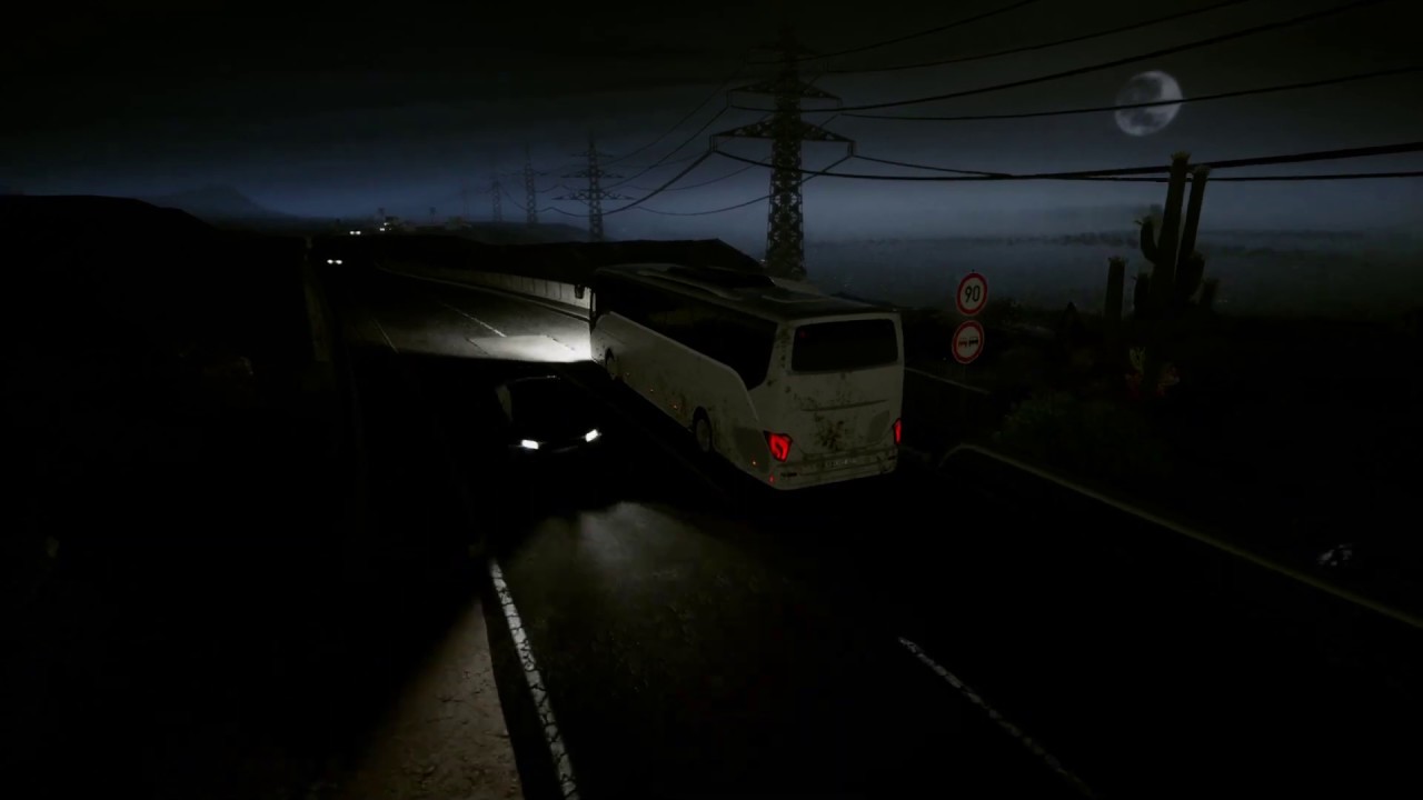 Tourist Bus Simulator - Virtual Reality | Express | Night | Oculus Rift
