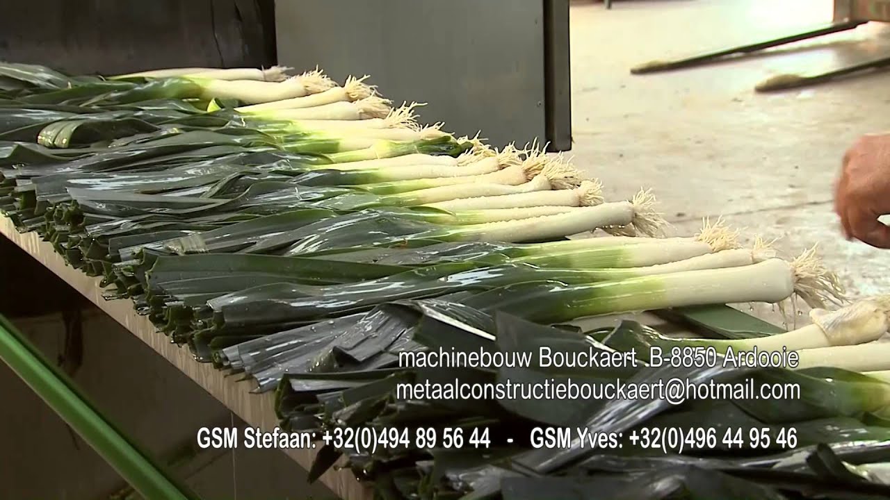 BOUCKAERT PREIMACHINES prei peller waslijn  POIREAU   LEEK   PORREE