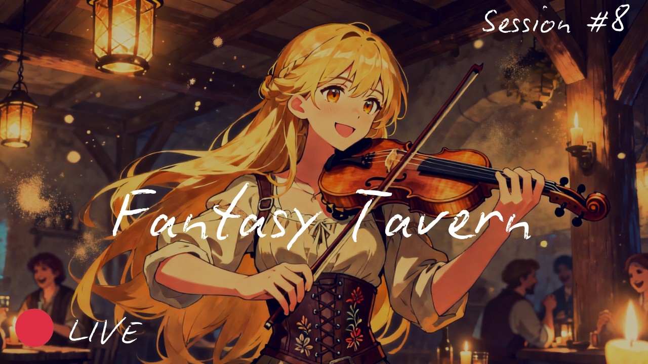🔴 LIVE Cozy Fantasy Tavern Night 🍺 Medieval D&D Ambience for Focus & Relaxation | Session 8