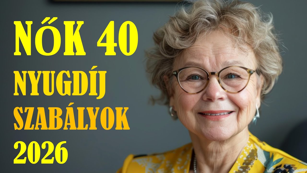 Nők 40 nyugdíj 2026 - nők 40 éves nyugdíja szabályok 2026