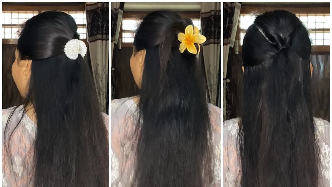 Women Half Open Hairstyle Tutorial Ideas