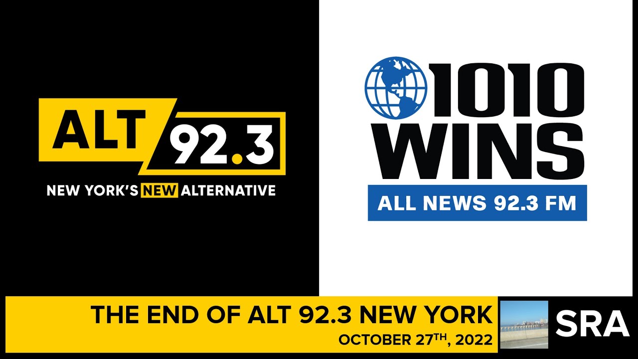 WINS-FM: End of Alt 92.3, Start of 1010 WINS Simulcast (10/27/22)
