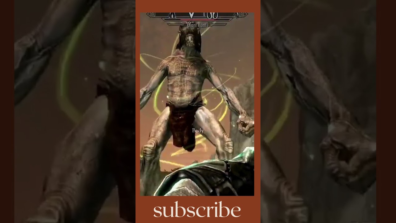 Giant shooting #gaming #elderscrolls #theelderscrollsvskyrimanniversaryedition #vampirelord