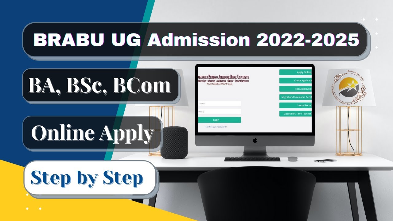 Bihar University BA Bsc BCom Admission Online form 2022 Kaise Bhare | BRABU UG Admission 2022 Apply