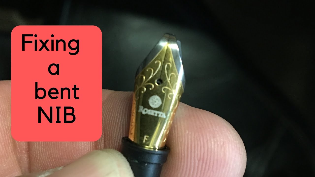 How I fixed my bent fountain pen nib.