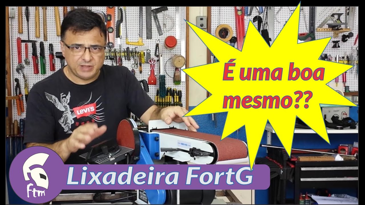 Nova Lixadeira de Bancada FortG - UNBOXING e primeiras impressões
