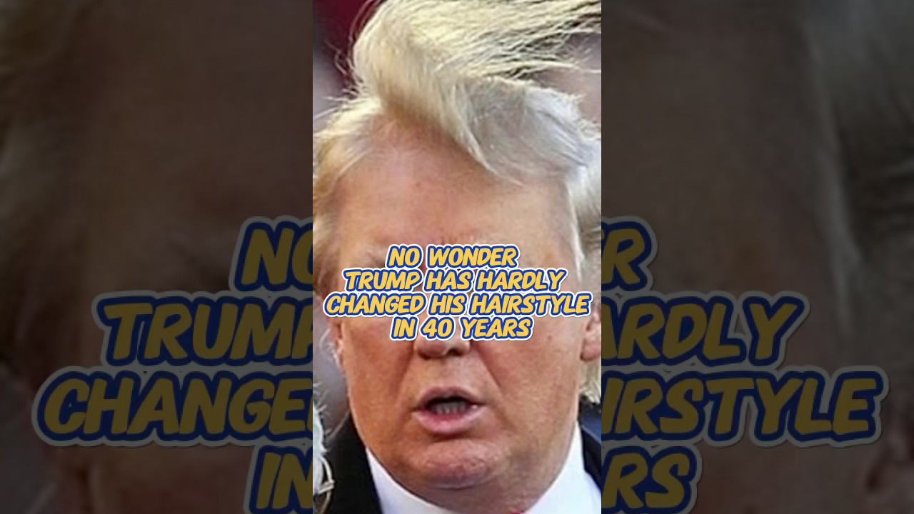 No wonder Trump has hardly changed his hairstyle in 40 years.#celebrity #shorts #trump
