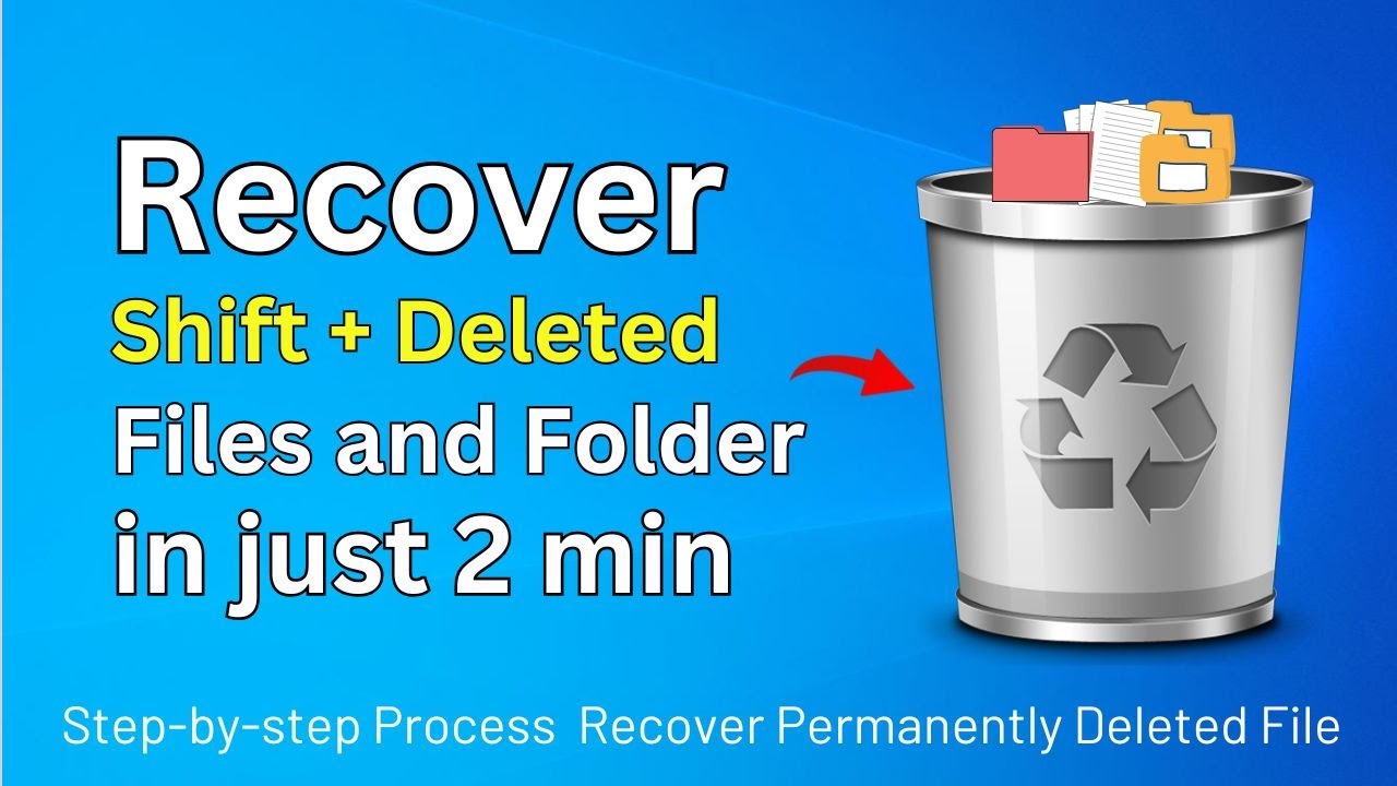 How To Recover Permanently Deleted Files & Folders In Windows 10 / 11| Deleted File Recovery From Pc