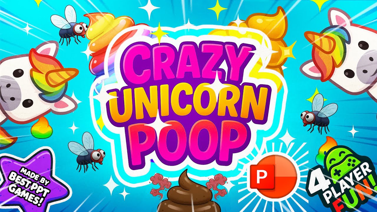 Crazy Unicorn Poop PowerPoint Game! (Best PPT Games!)