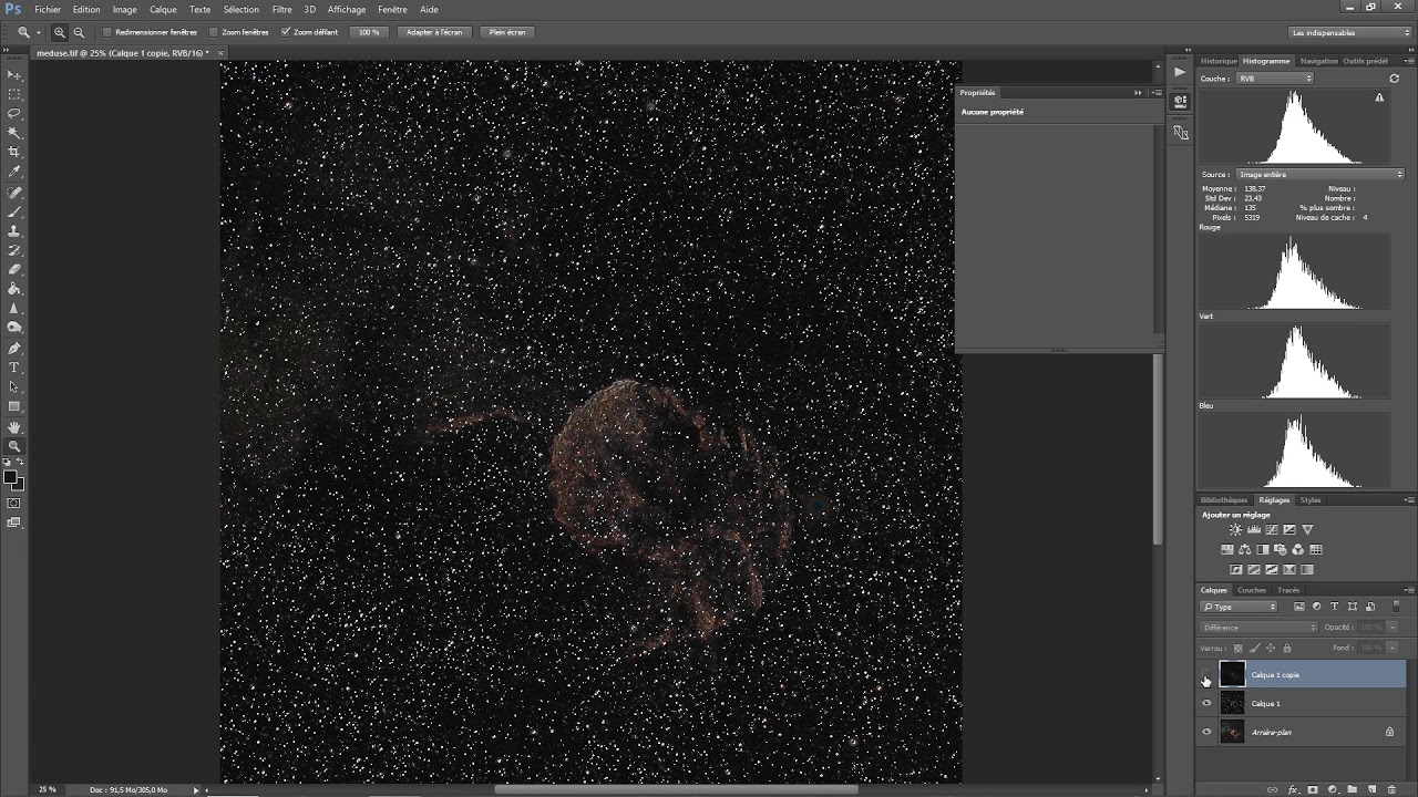 Tutoriel Photoshop : Méthode Starless.