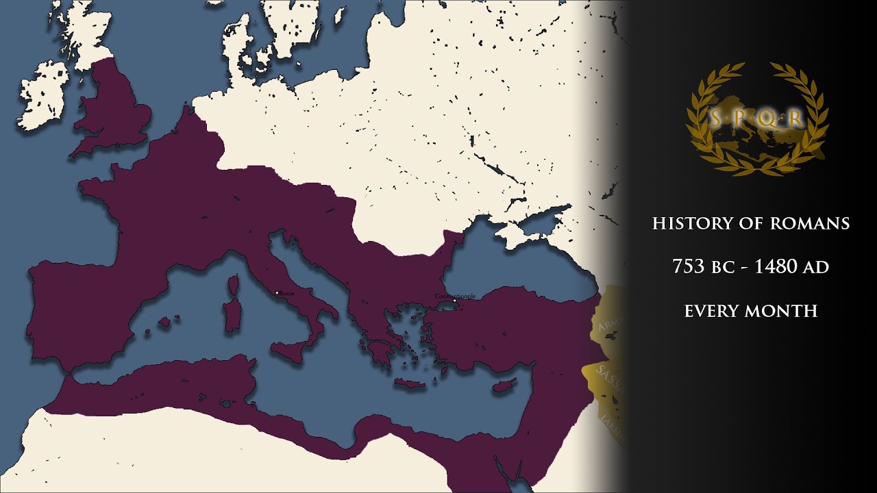 History of the Romans (753 BC - 1480 AD) | Every Month