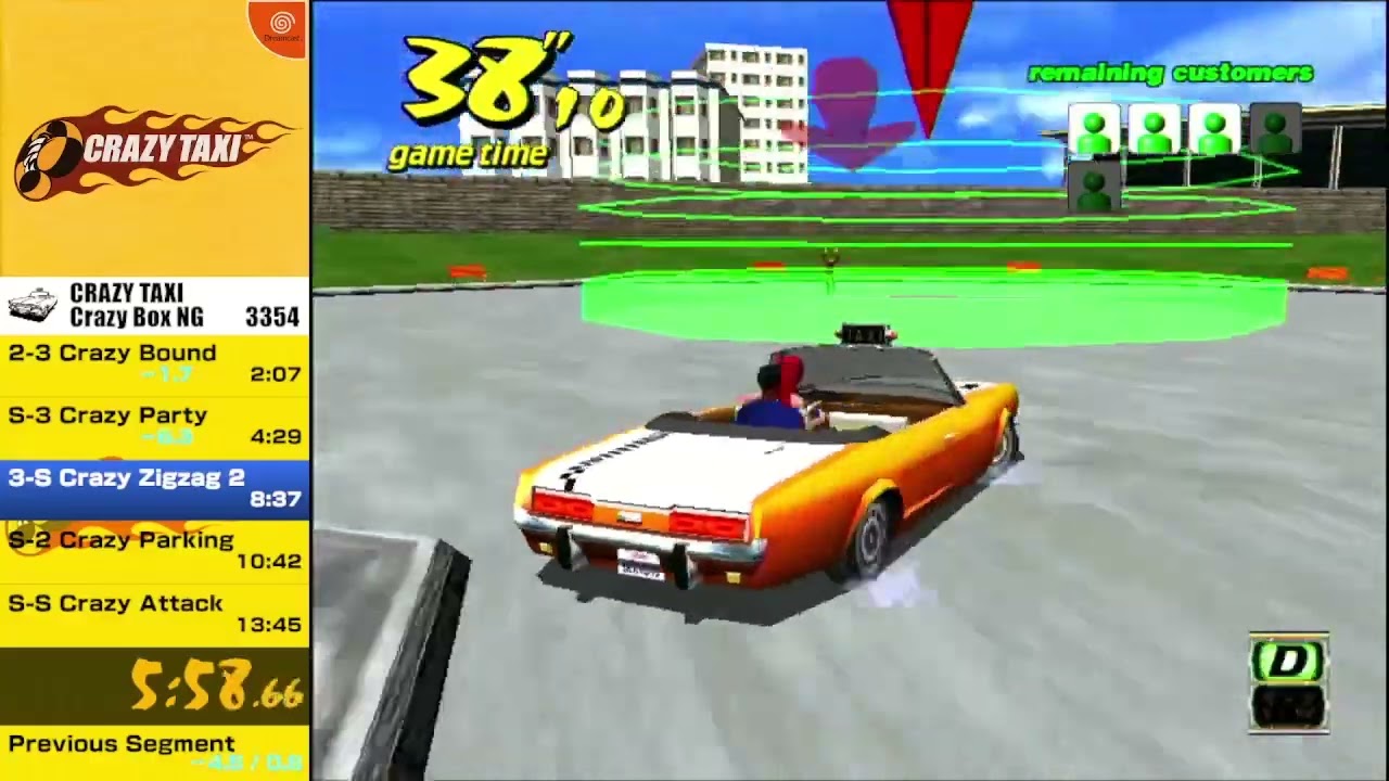 Crazy Taxi, Crazy Box Speedrun - 13:36 (WR)