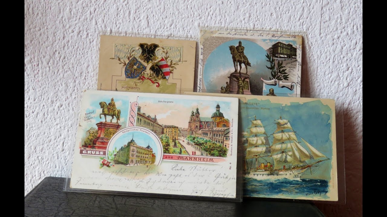 Schatzsuche Ansichtskarten wertvoll: Schatzsuche in einem Posten mit wertvollen Ansichtskarten
