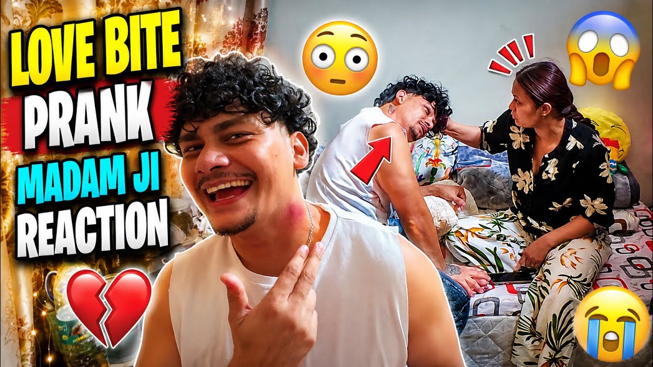 Love Bite Prank on Neck!😱 What Did Madam Ji Do? 😂