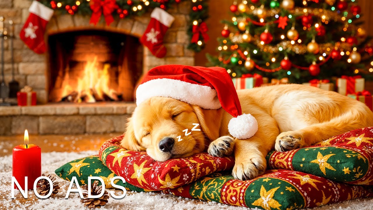 24 HOURS of Dog Calming Music For Dogs 🎅🐶Anti Separation Anxiety Relief Music🐶Sleep dog Healing