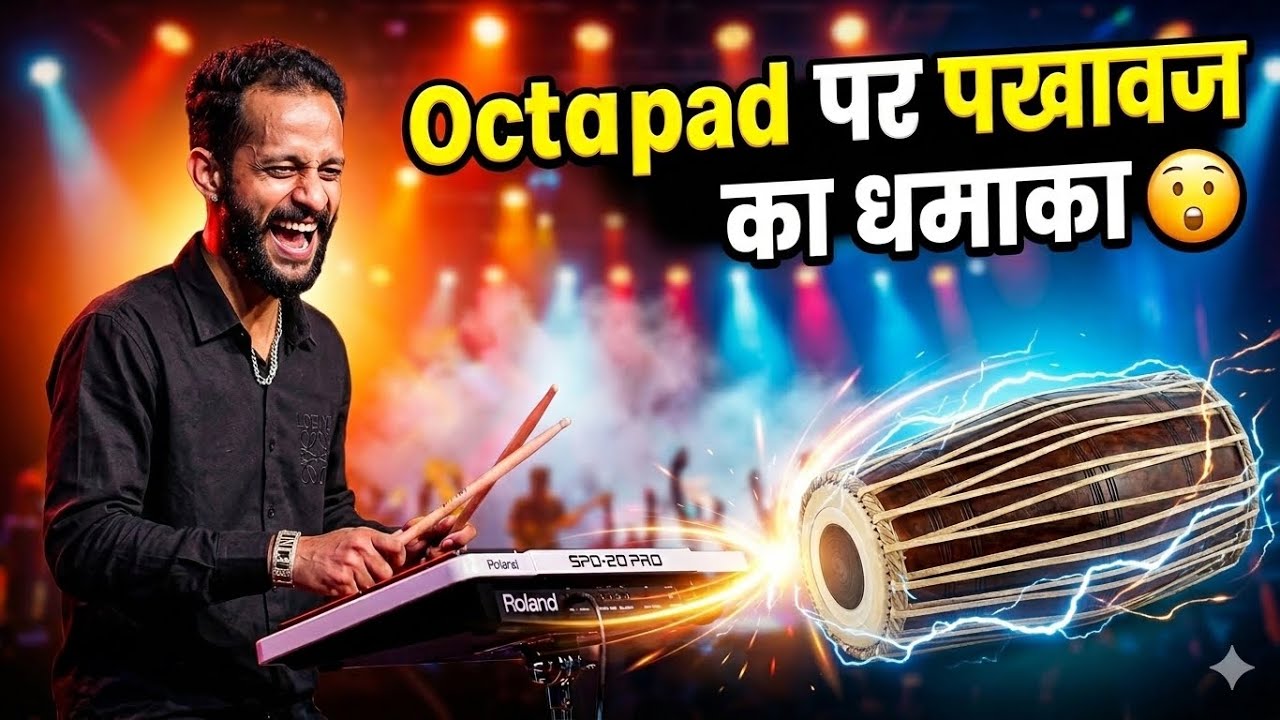 ''हैरान कर देने वाला पखावज का पैच 😨😱😰 से जुगलबंदी | Roland SPD20 Pro | #tones #octapad #music 