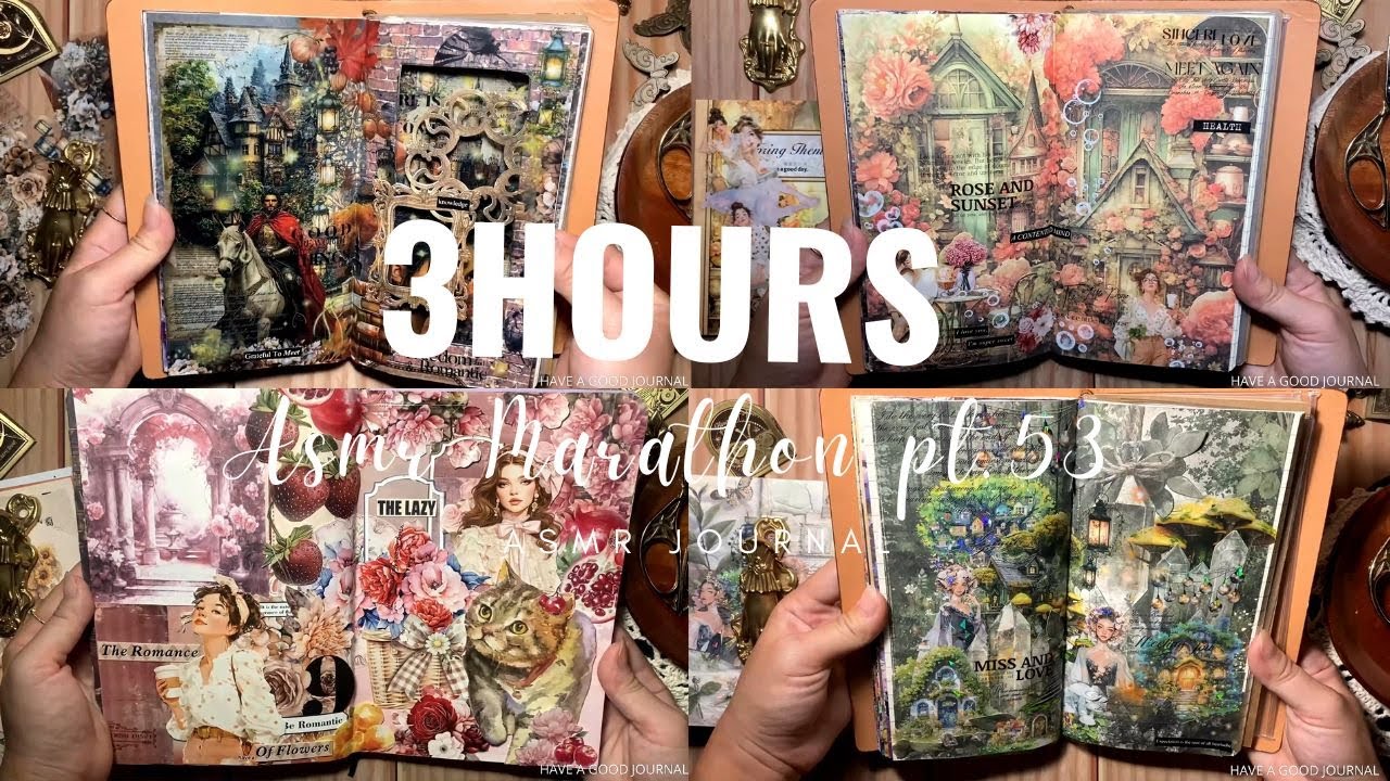 ASMR  Journal Marathon pt53 | 3HOURS | Have a good journal