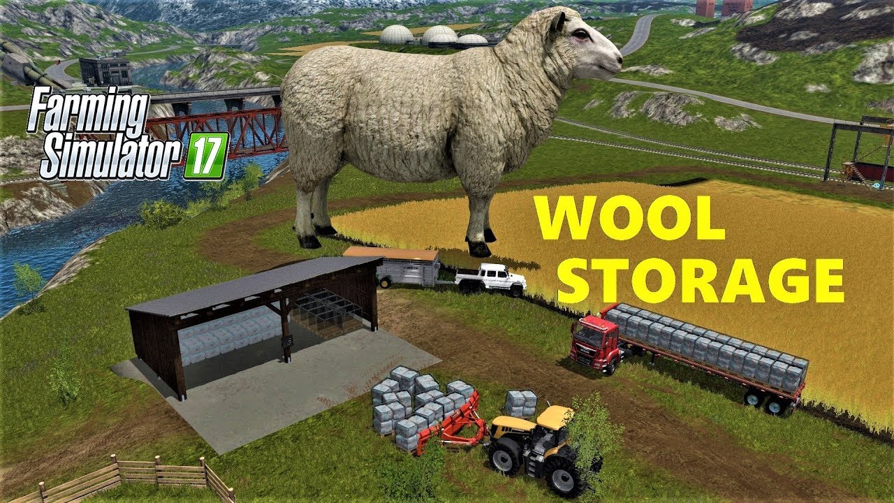 Farming Simulator 17 | WOOL STORAGE PLACEABLE MOD!!! Fast Wool Making & Selling