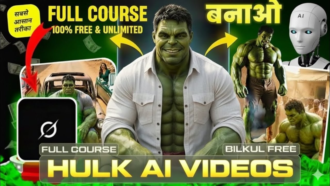 Hulk AI Video Kaise Banaye | Complete Step-by-Step Tutorial (Free Method) By AiXprt 2.0 