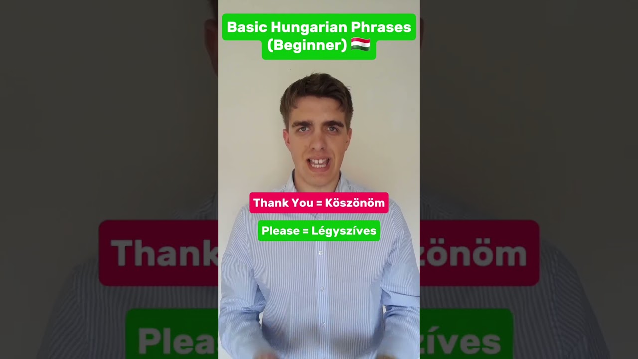 Beginner Hungarian Words 🇭🇺