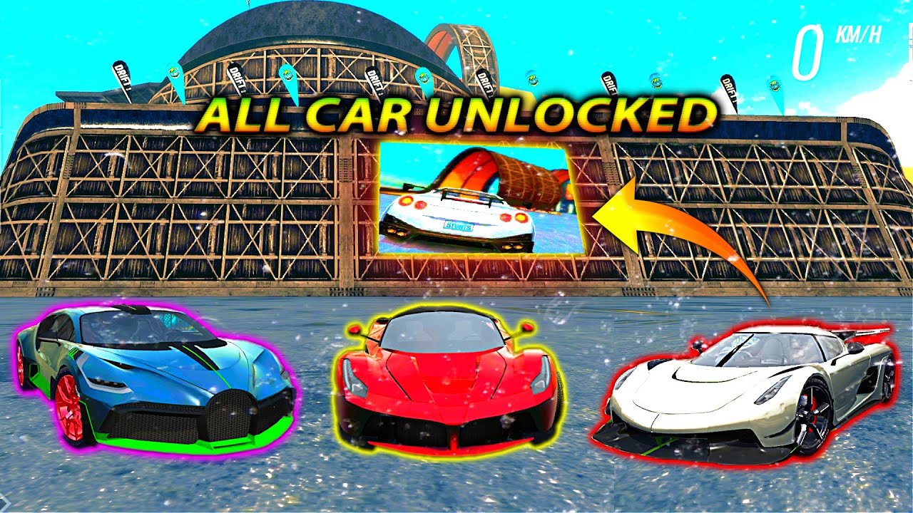 car stunt races mega ramp - all cars unlocked | all car unlocked in car stunt races mega ramp