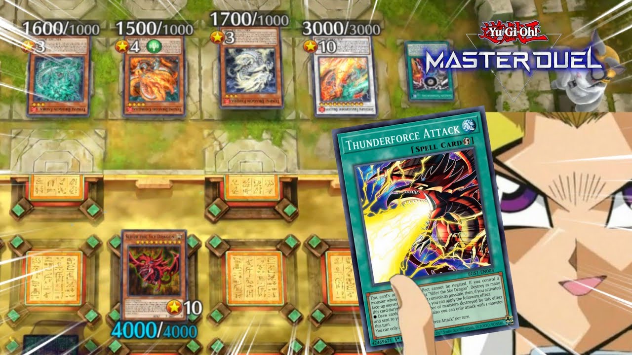 WHEN SLIFER THE SKY DRAGON MEETS TENPAI DRAGON IN YUGIOH MASTER DUEL (WHO WIN?)