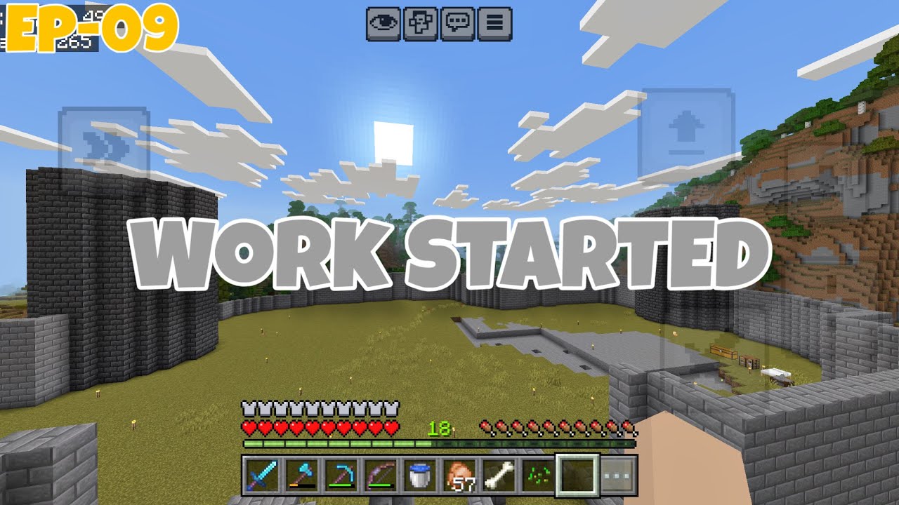 I started making CASTLE in my SURVIVAL world🥵🥵!!|Minecraft in हिंदी| |BEDROCK/POCKET EDITION|..!!!