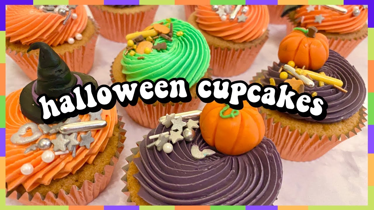 halloween cupcakes for spooky szn | bakes by amal