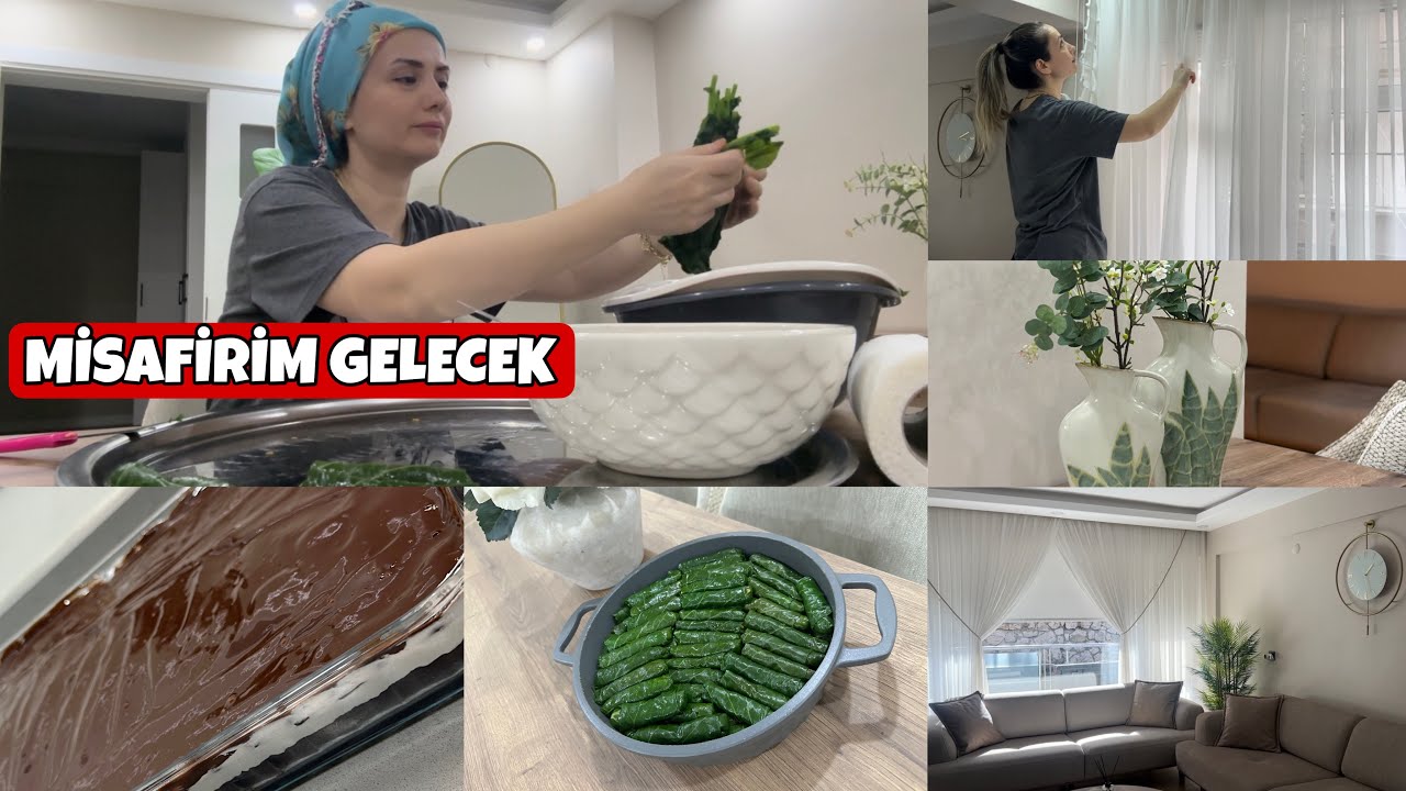 BU VAZO KONUSU KAPANSIN😀CAMLAR SİLİNDİ,PERDELER YIKANDI✅BİR TENCERE SARDIM👍AĞLAYAN PASTA HAZIR🤤VLOG