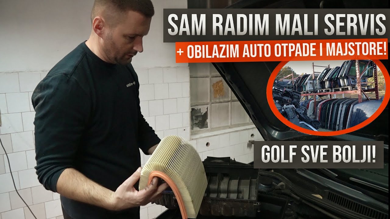 Sam radim mali servis na Golfu + obilazim majstore i auto-otpade! | AA Dealer ep.3