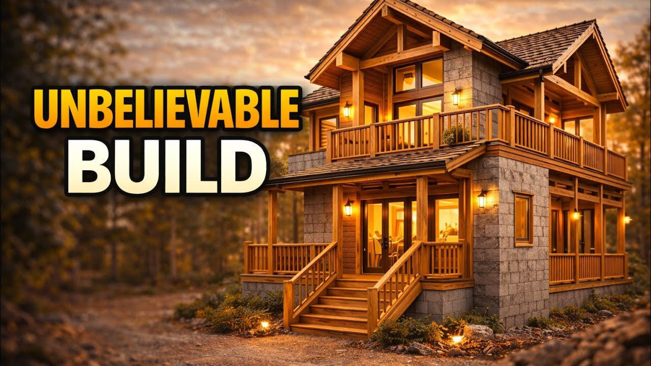 2️⃣ Amazing Wooden House Construction 😍 | Full Making Process | Construction Hub