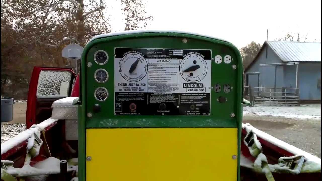 Lindoln Diesel Welder Cold Start SA250