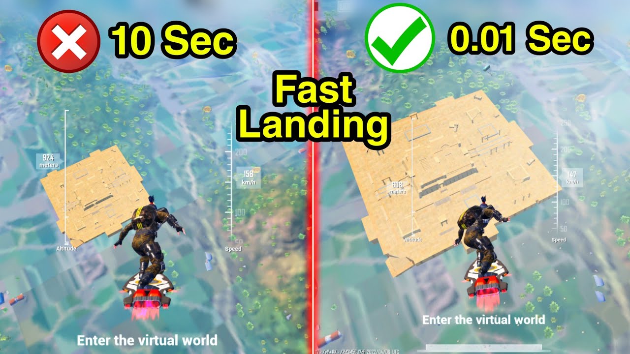 Fast Landing on Nimbus Island BGMI/PUBG Mobile