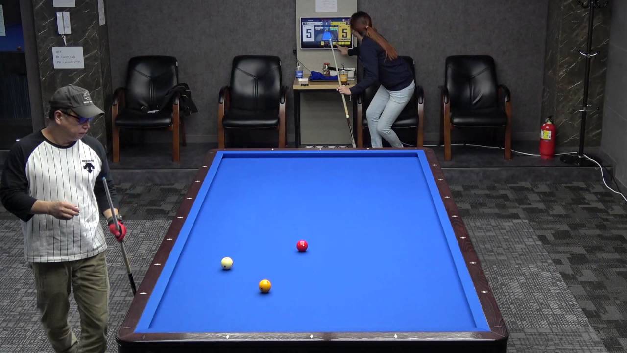 Carom Cafe(캐롬카페) 당구 2016년 10월 12일자 - 김민아 VS 이준화 두번째