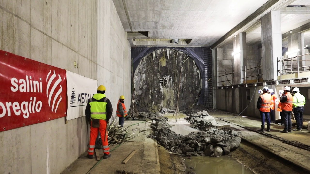 M4 - Arrivo della prima talpa nella stazione Frattini