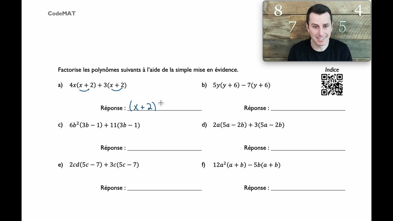 Secondaire 4 SN - La factorisation