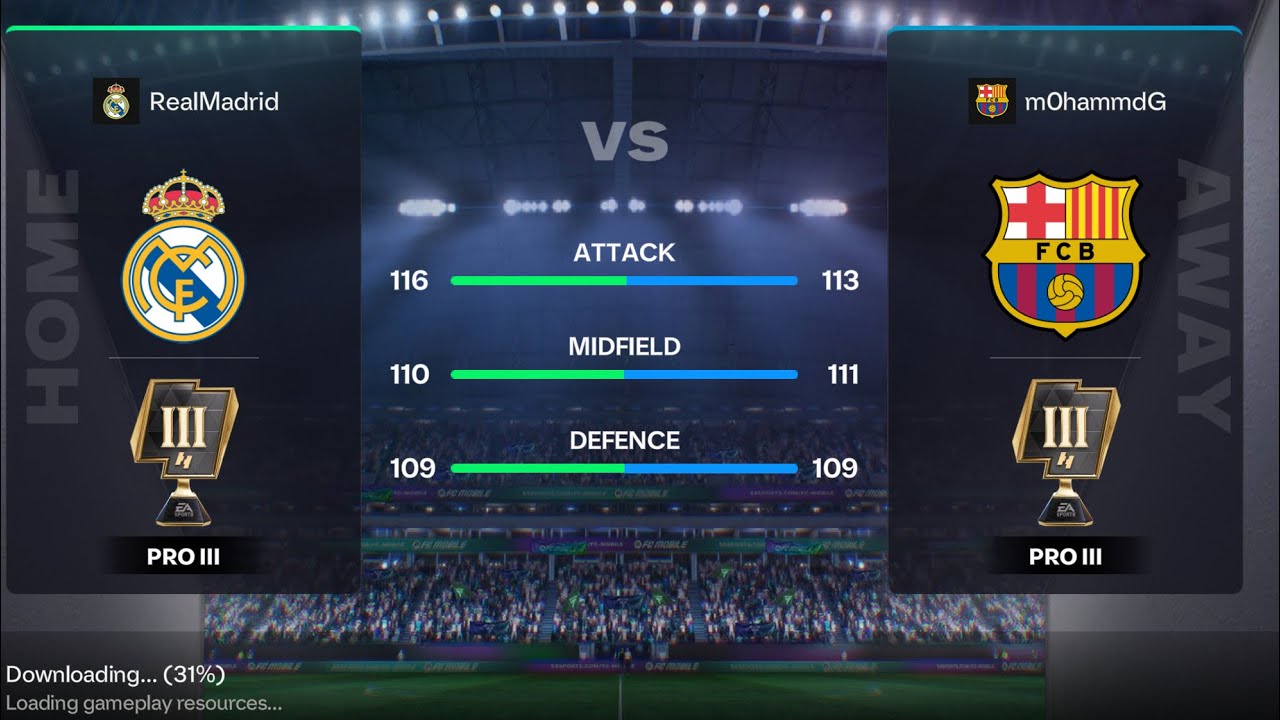 EL CLÁSICO IN DIVISION RIVALS! | Real Madrid vs Barcelona (EA FC Mobile) | FIFA mobile | PRO III