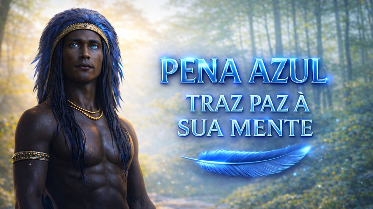 A Mente Vai Parar🌬️ Pena Azul | Silêncio Mental em Minutos | Ponto de Umbanda contra Ansiedade