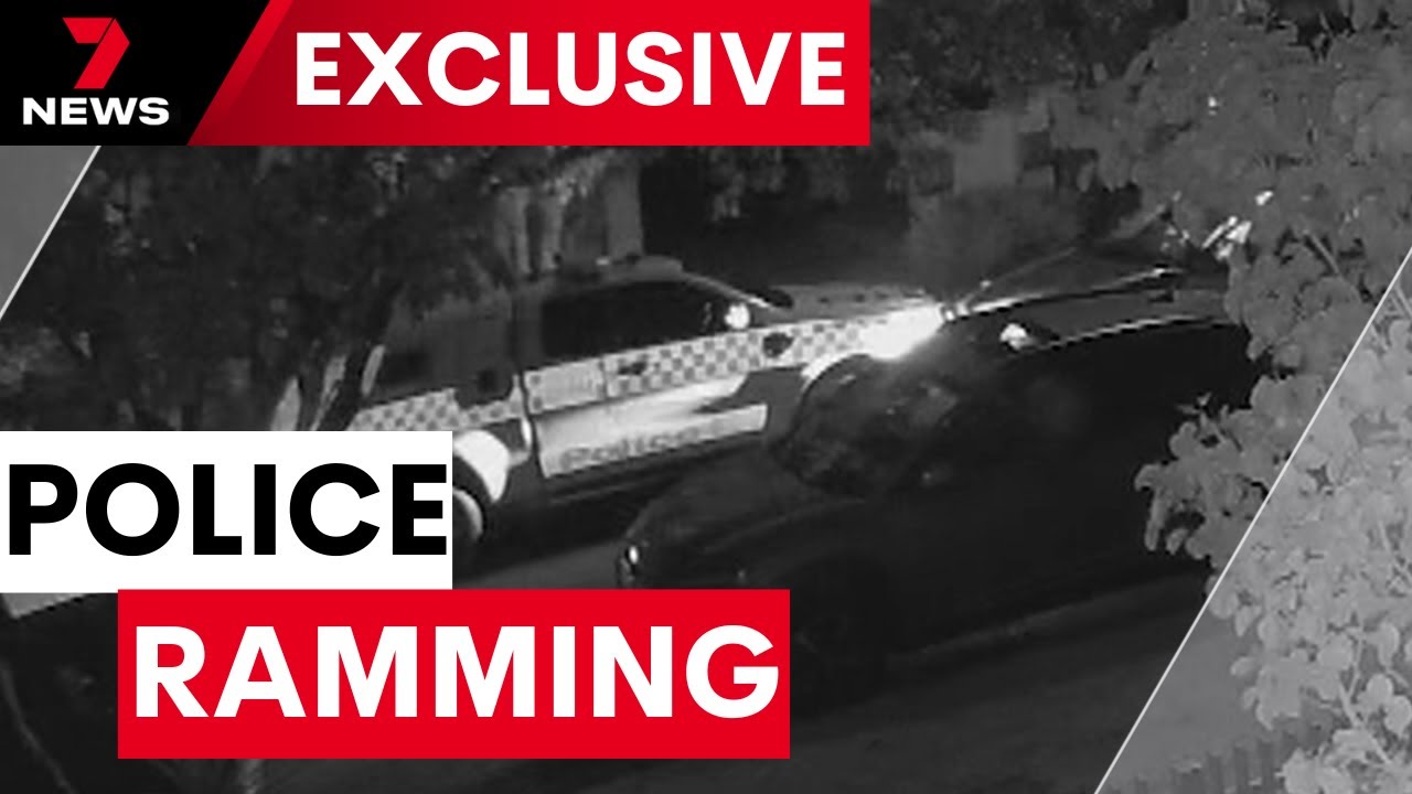 Four teens arrested after allegedly ramming a police vehicle in Melbourne’s east | 7NEWS