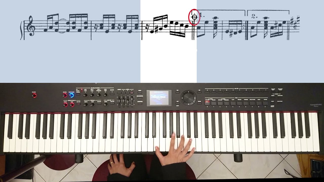 Tico tico no Fubá - piano tutorial Part 3 (by measure/por compasso)