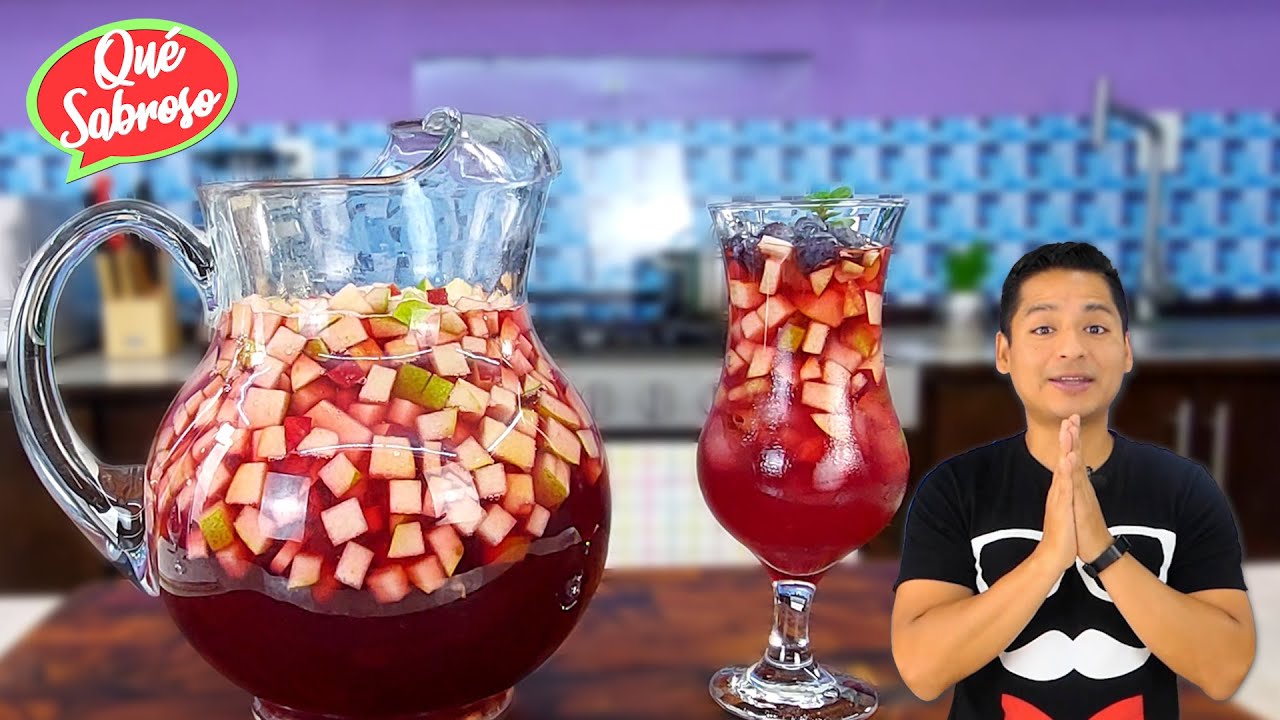 PREPARA UN DELICIOSO CLERICOT PARA TODA OCASIÓN 🍹 | Vino Tinto con Peras y Manzanas! 🍐🍎🍏