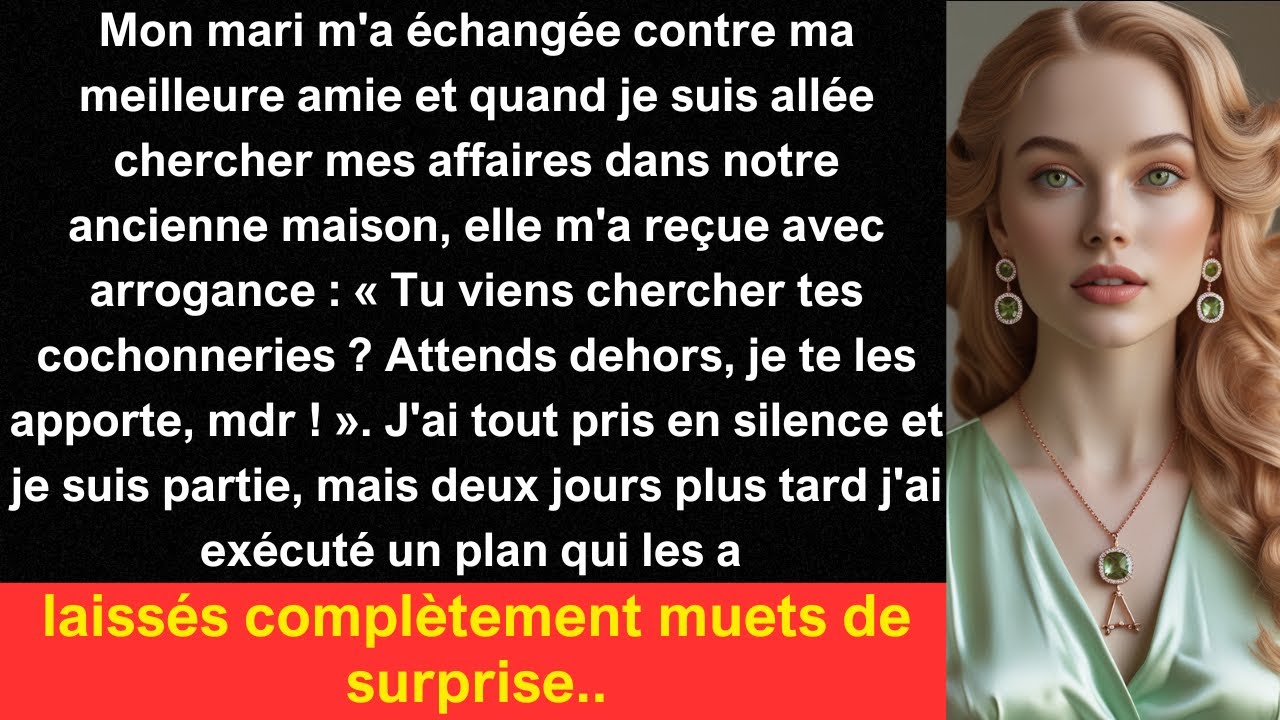 Mon mari m'a échangée contre ma meilleure amie et quand je suis allée chercher mes affaires dans...