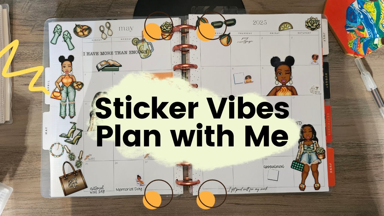 Plan With Me | Shopping My Stash with Goldmine & Coco | Decorative Weekly Spread Vibes Only 💕🖊️