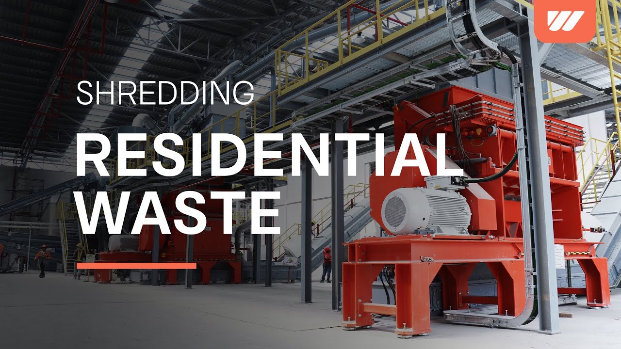 WEIMA PreCut 2000 & FineCut 2500 waste shredders / RDF production