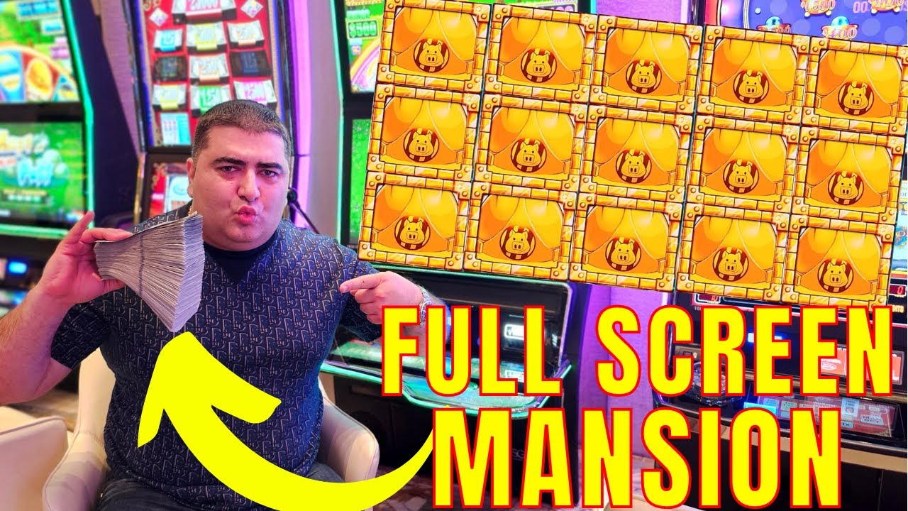 OMG FULL SCREEN MANSION On High Limit Huff N More Puff
