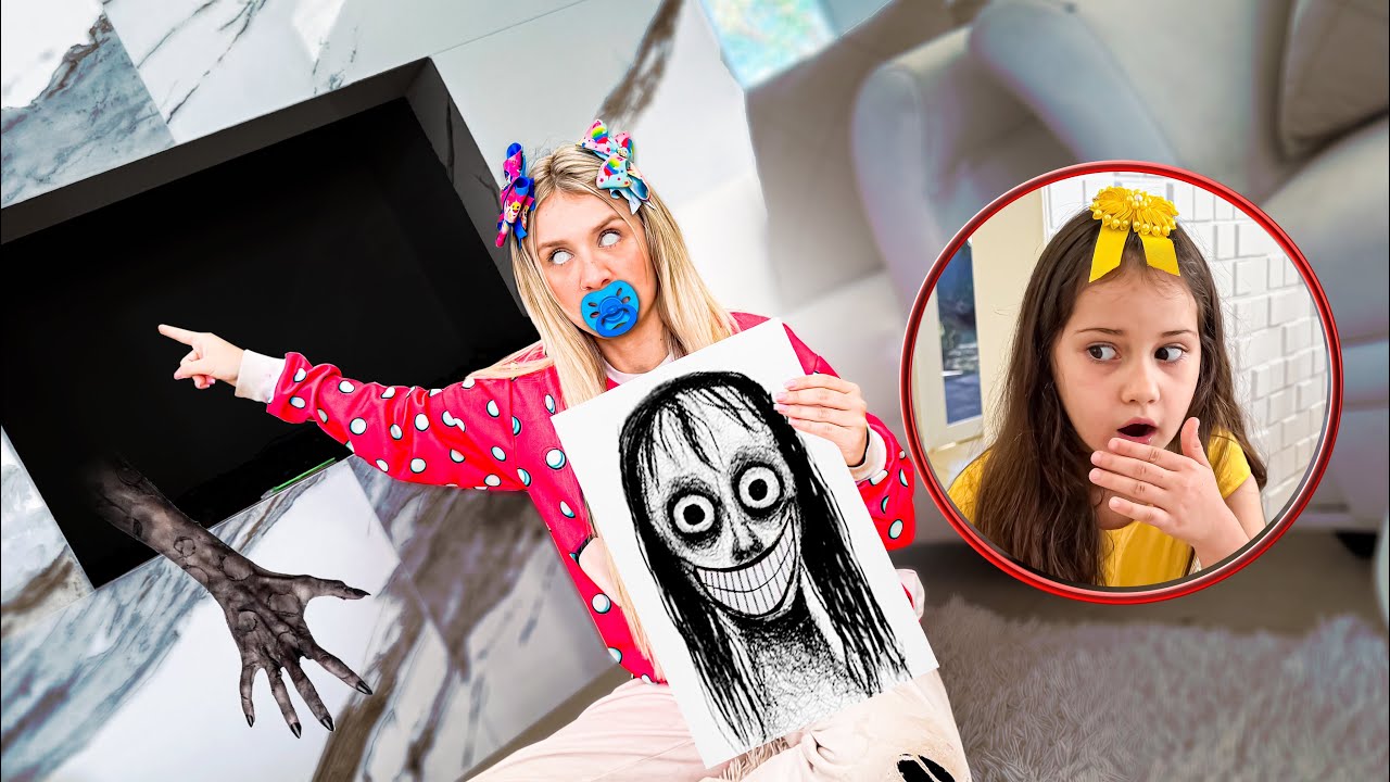 ENCONTRAMOS A BEBÊ JULLY FAZENDO UM DESENHO ASSUSTADOR NA SALA ! 