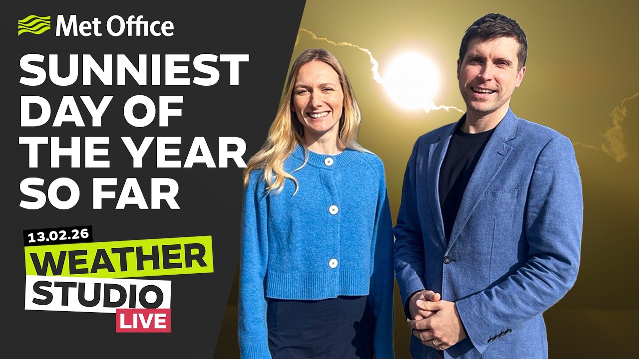 13/02/2026 - A break in the rain - Weather Studio Live Met Office Forecast