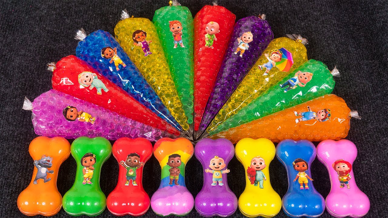 Cocomelon Slime ASMR! with JJ, TomTom, Cody & Friends More Fun 💫💖 Rainbow Bone Clay Satisfying ASMR