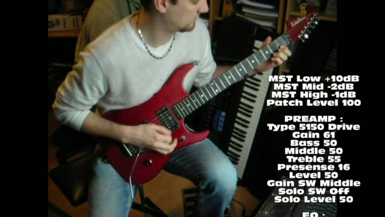 Boss GT10 - Van Halen 80's - A patch by Brindavoine