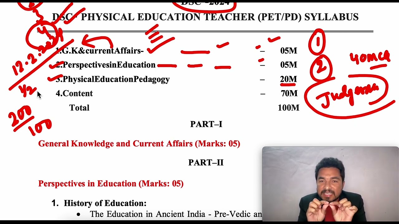 DSC 2024  SA PE SYLLABUS PHYSICAL EDUCATION PET PD SYLLABUS (NEW)